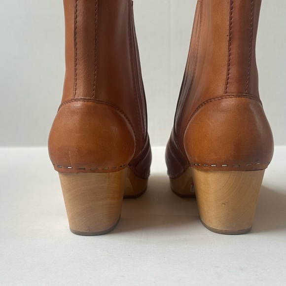 Swedish Hasbeens Chelsea Platform Clog Boots Size 41 Or US 11 Amazing Condition! - Picture 9 of 14